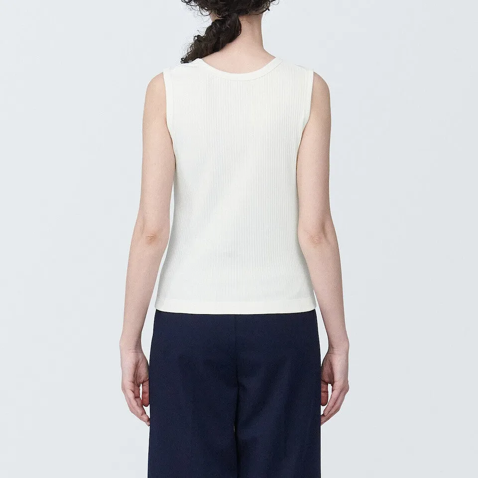 Cotton Blend Wide Rib Vest
