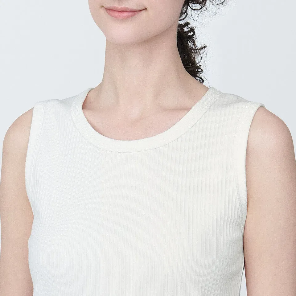 Cotton Blend Wide Rib Vest