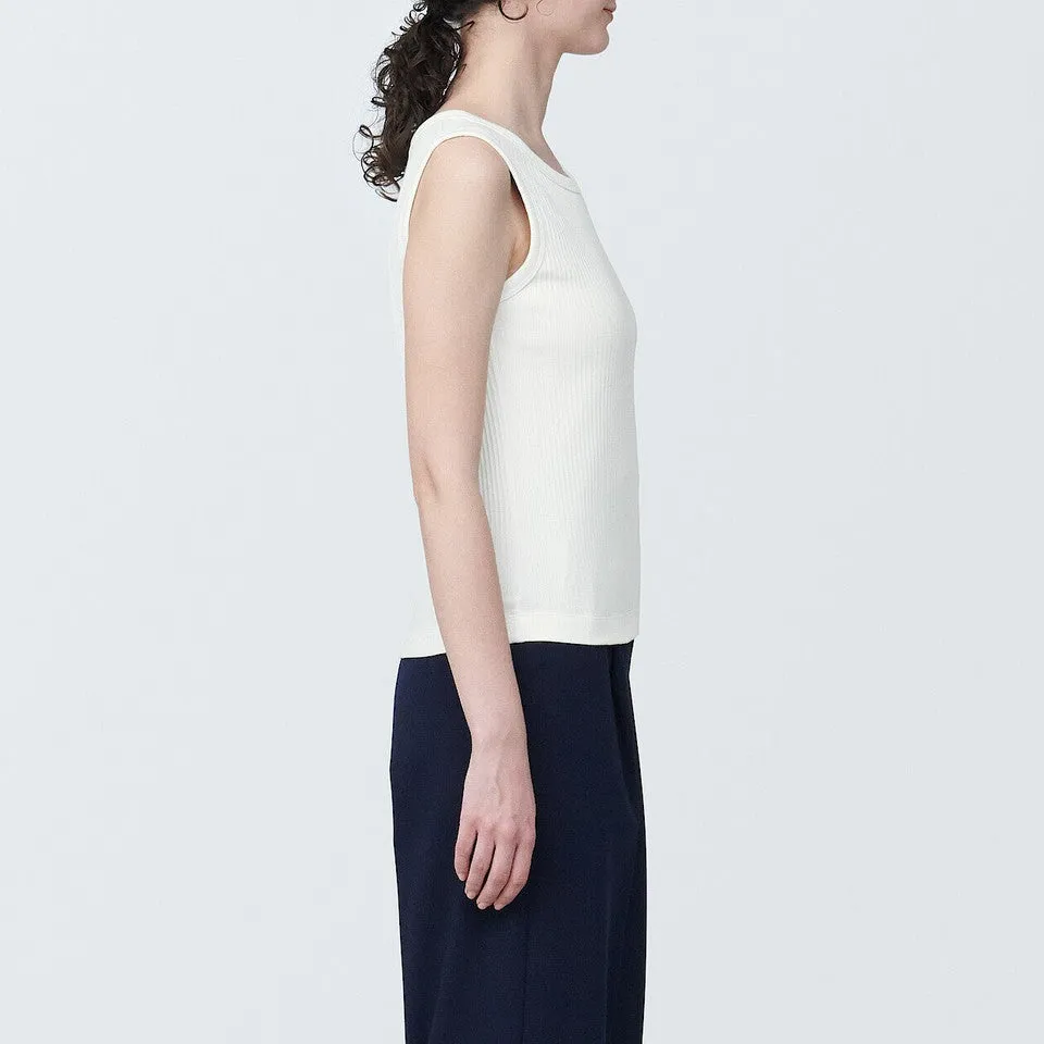 Cotton Blend Wide Rib Vest