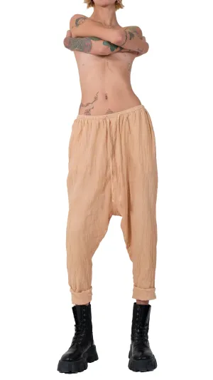 Cotton Drop Crotch Pants