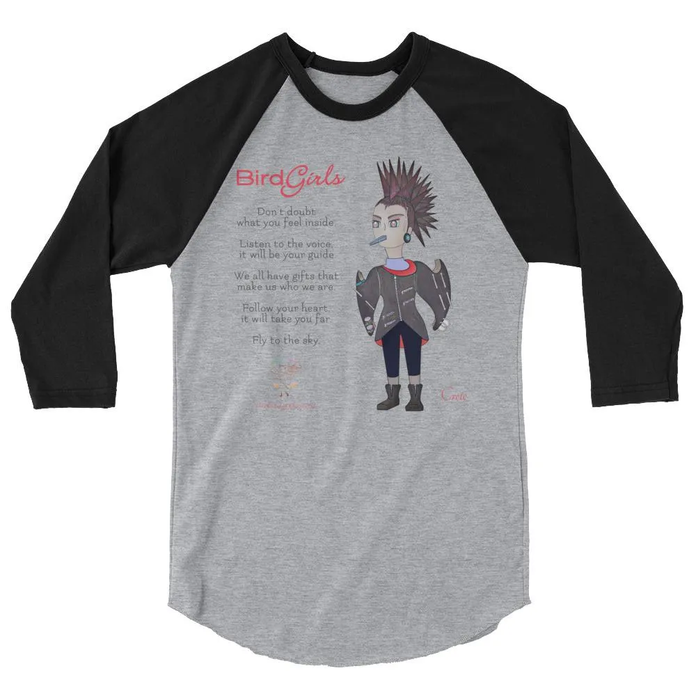 Crete 3/4 sleeve raglan shirt