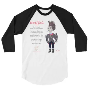 Crete 3/4 sleeve raglan shirt