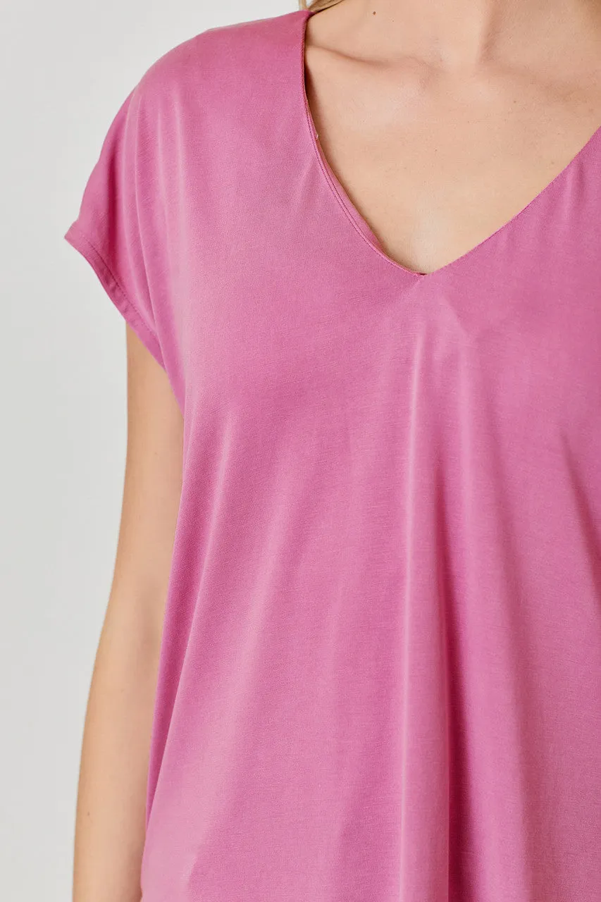 Cupro Modal V-Neck