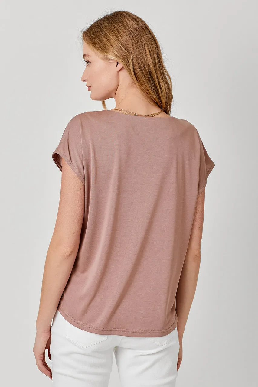 Cupro Modal V-Neck