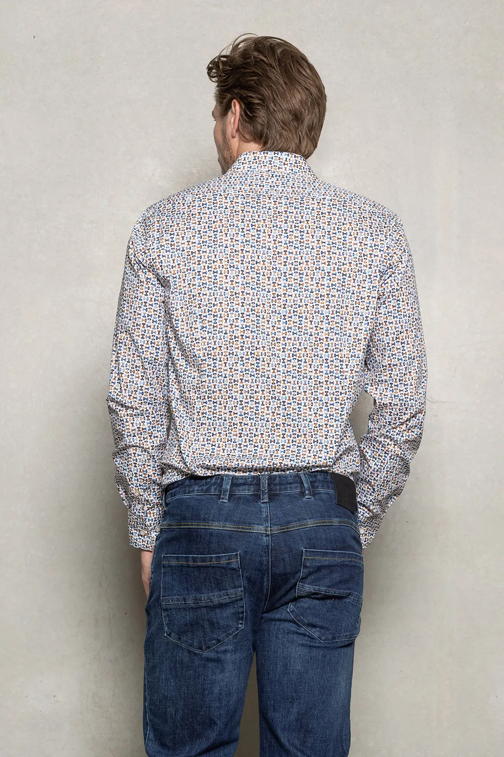 CUTLER & CO BLAKE ALL OVER PRINT L/S SHIRT CW21309