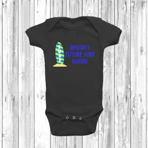 Daddy's Future Surf Buddy Baby Grow