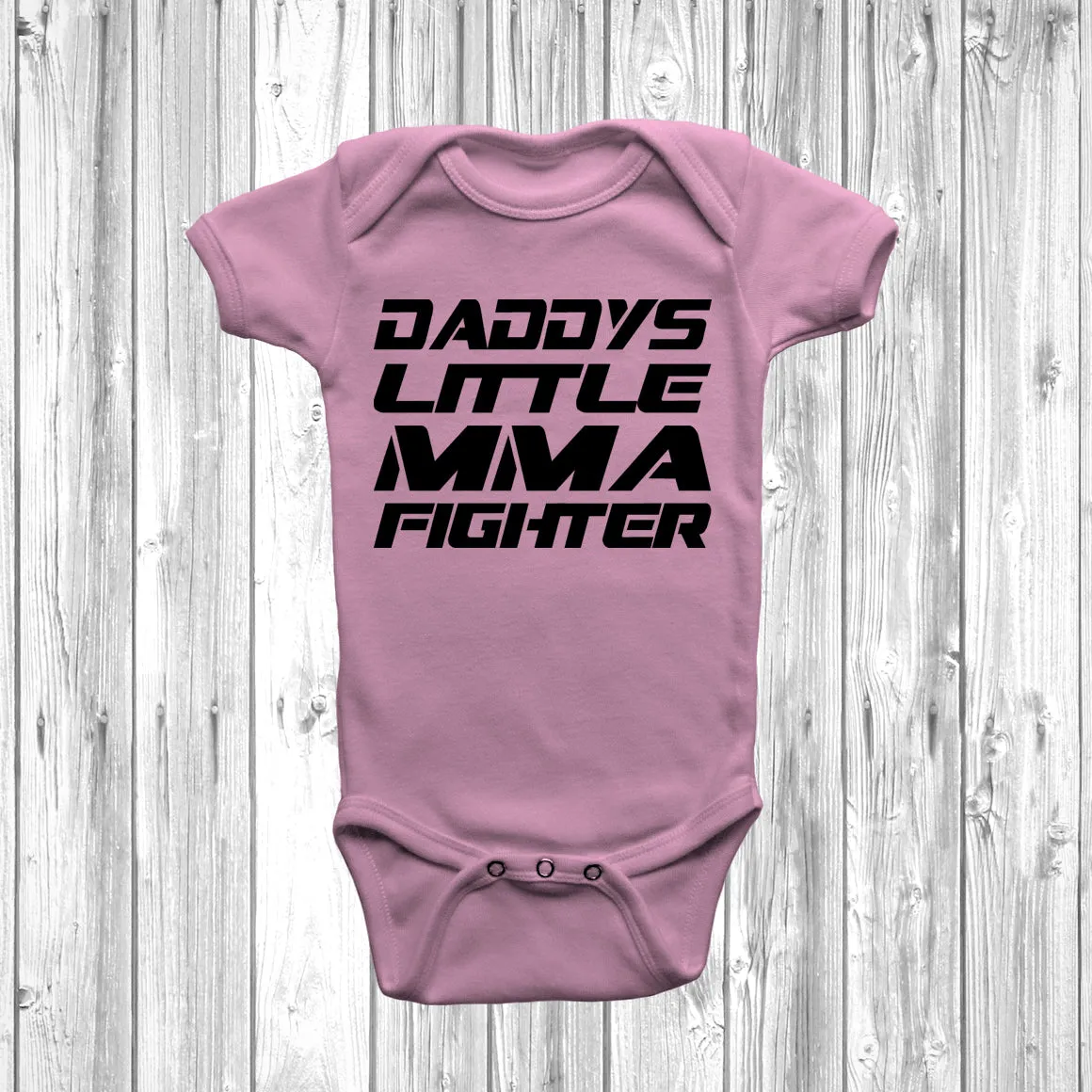 Daddys Little MMA Fighter Baby Grow
