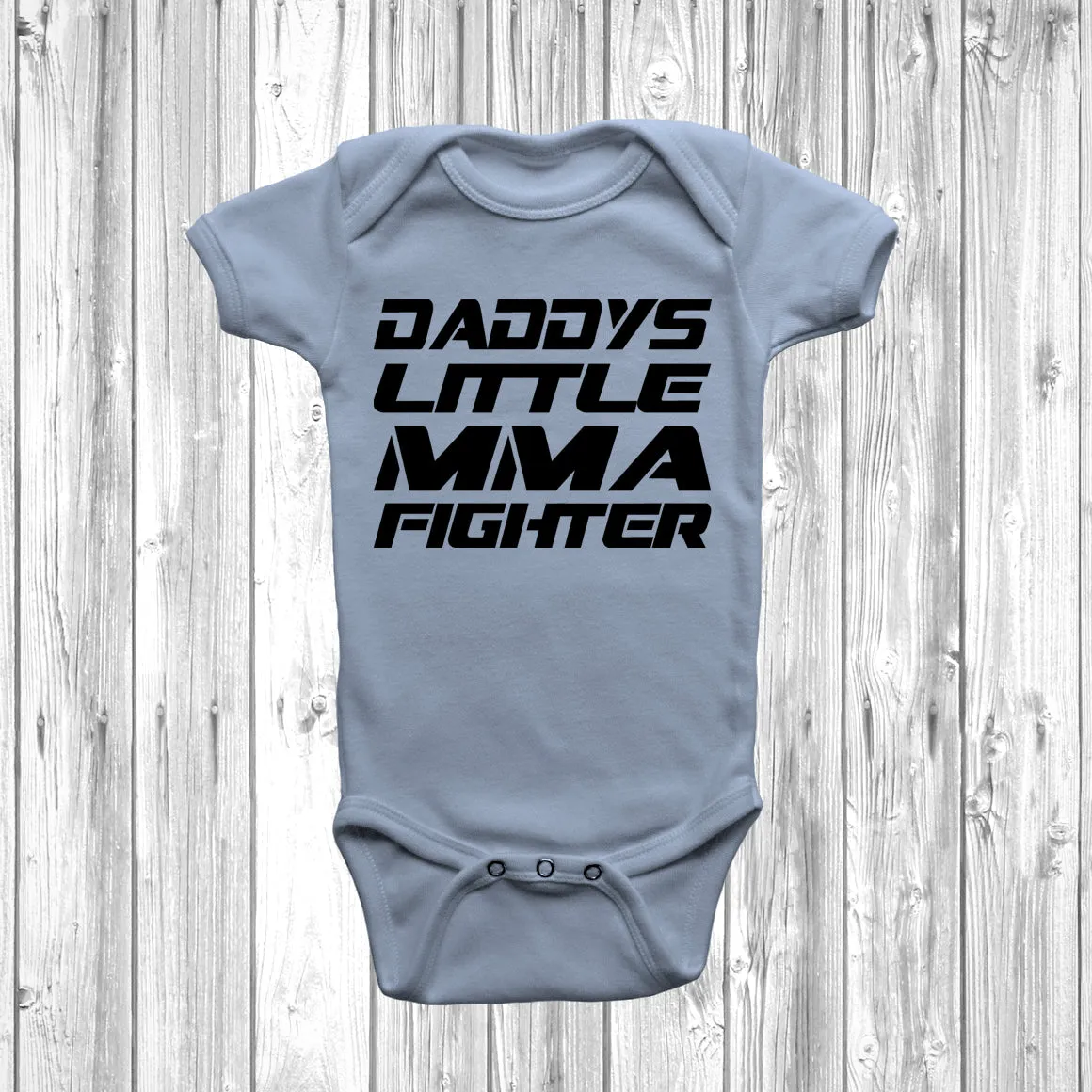 Daddys Little MMA Fighter Baby Grow