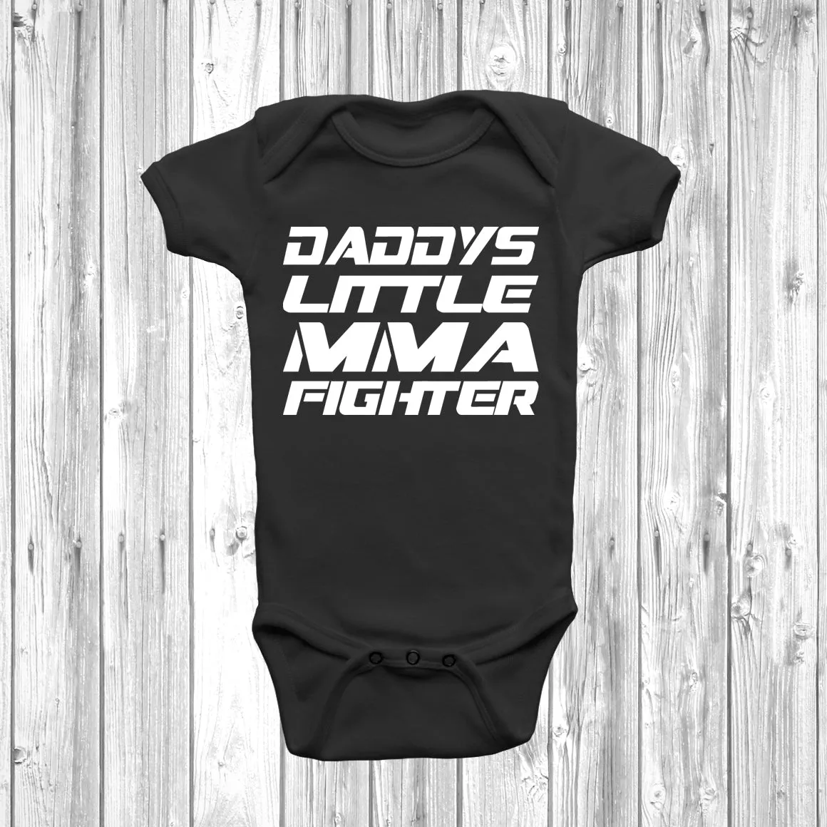 Daddys Little MMA Fighter Baby Grow