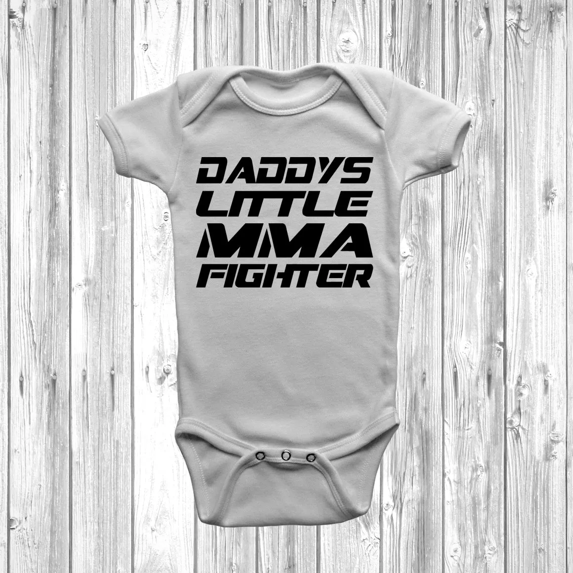 Daddys Little MMA Fighter Baby Grow