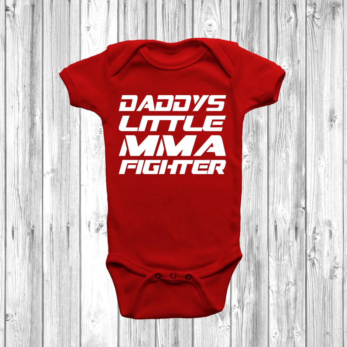 Daddys Little MMA Fighter Baby Grow