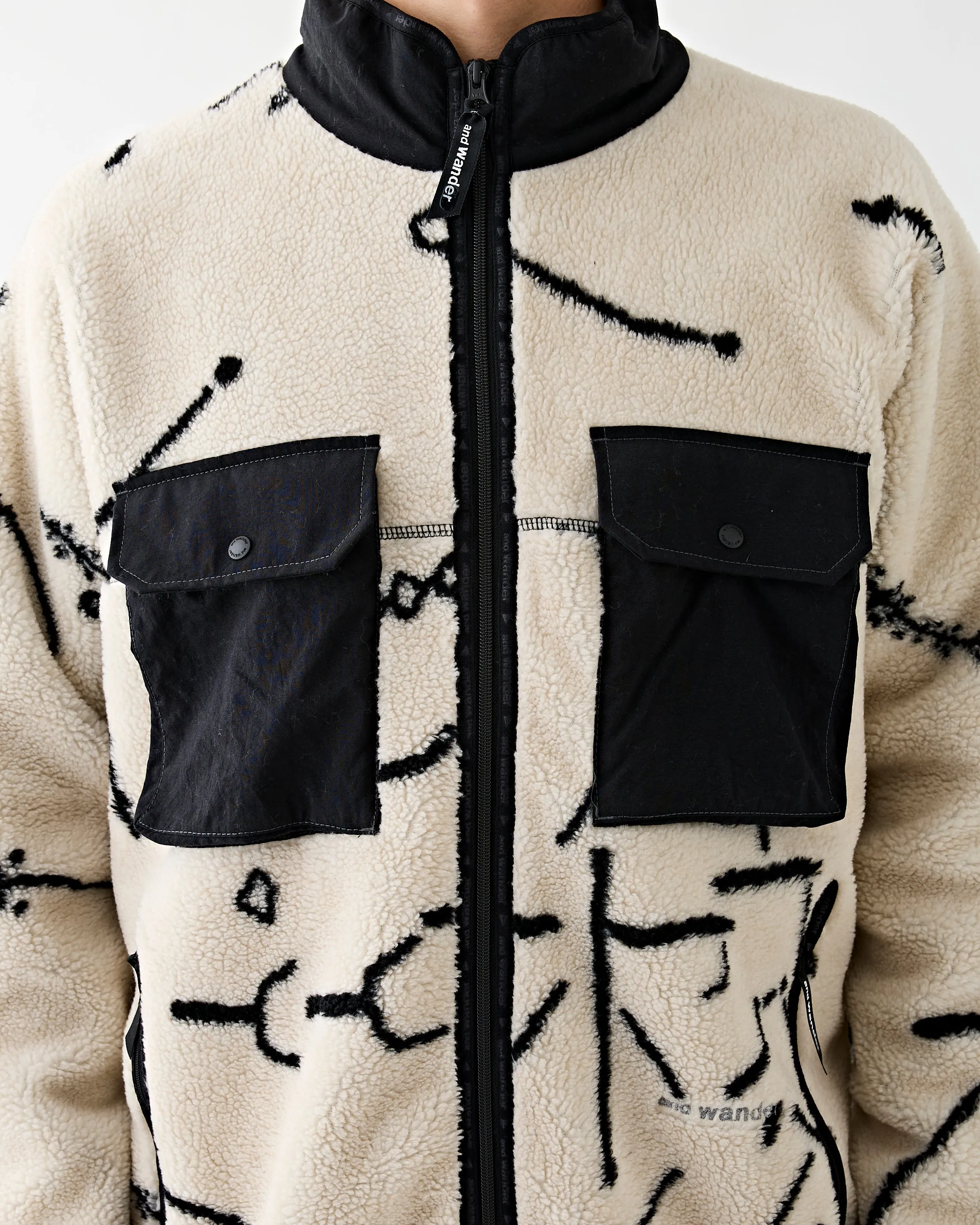Daijiro OHARA Map Key Boa Jacket Off White