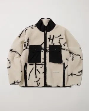 Daijiro OHARA Map Key Boa Jacket Off White