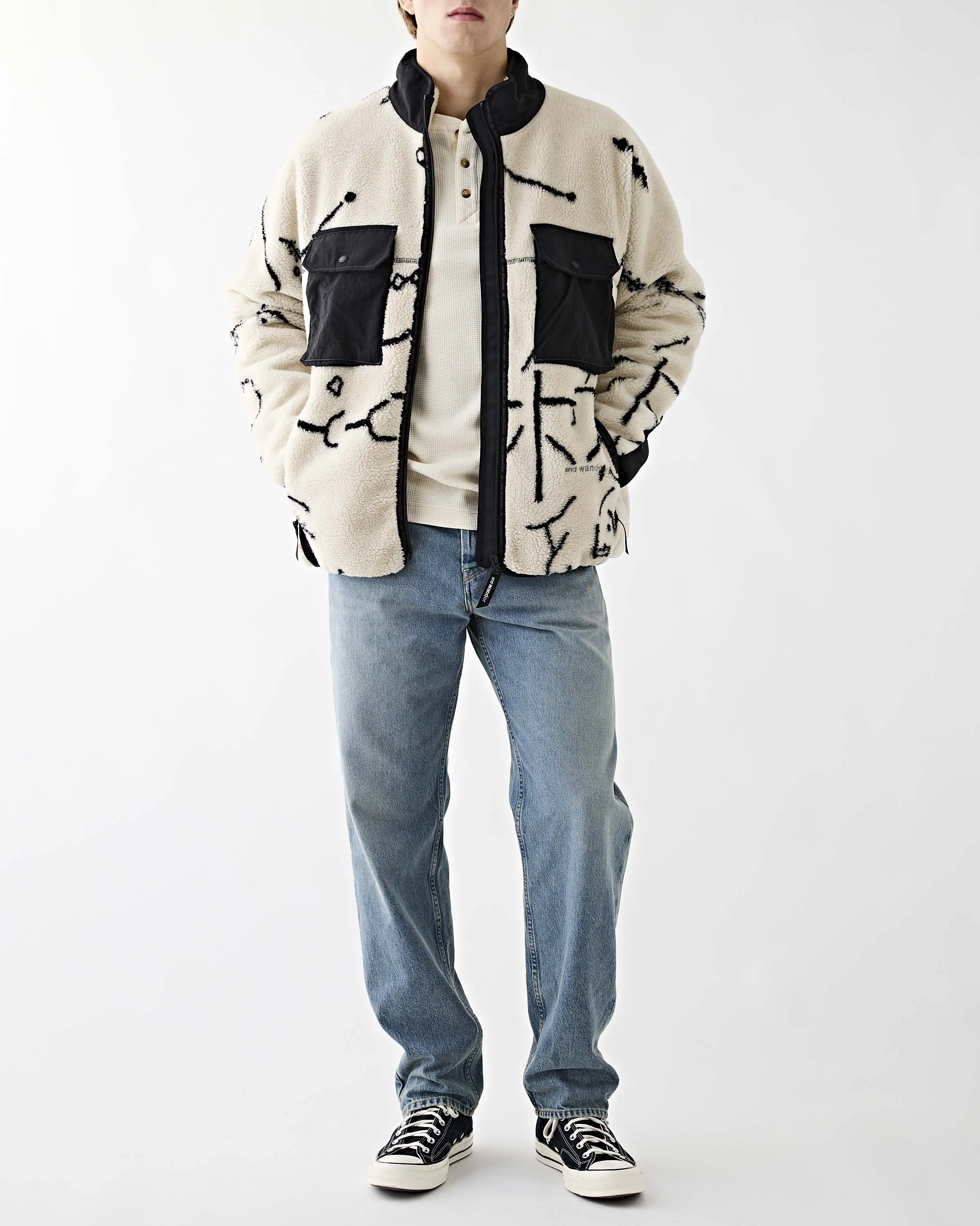 Daijiro OHARA Map Key Boa Jacket Off White