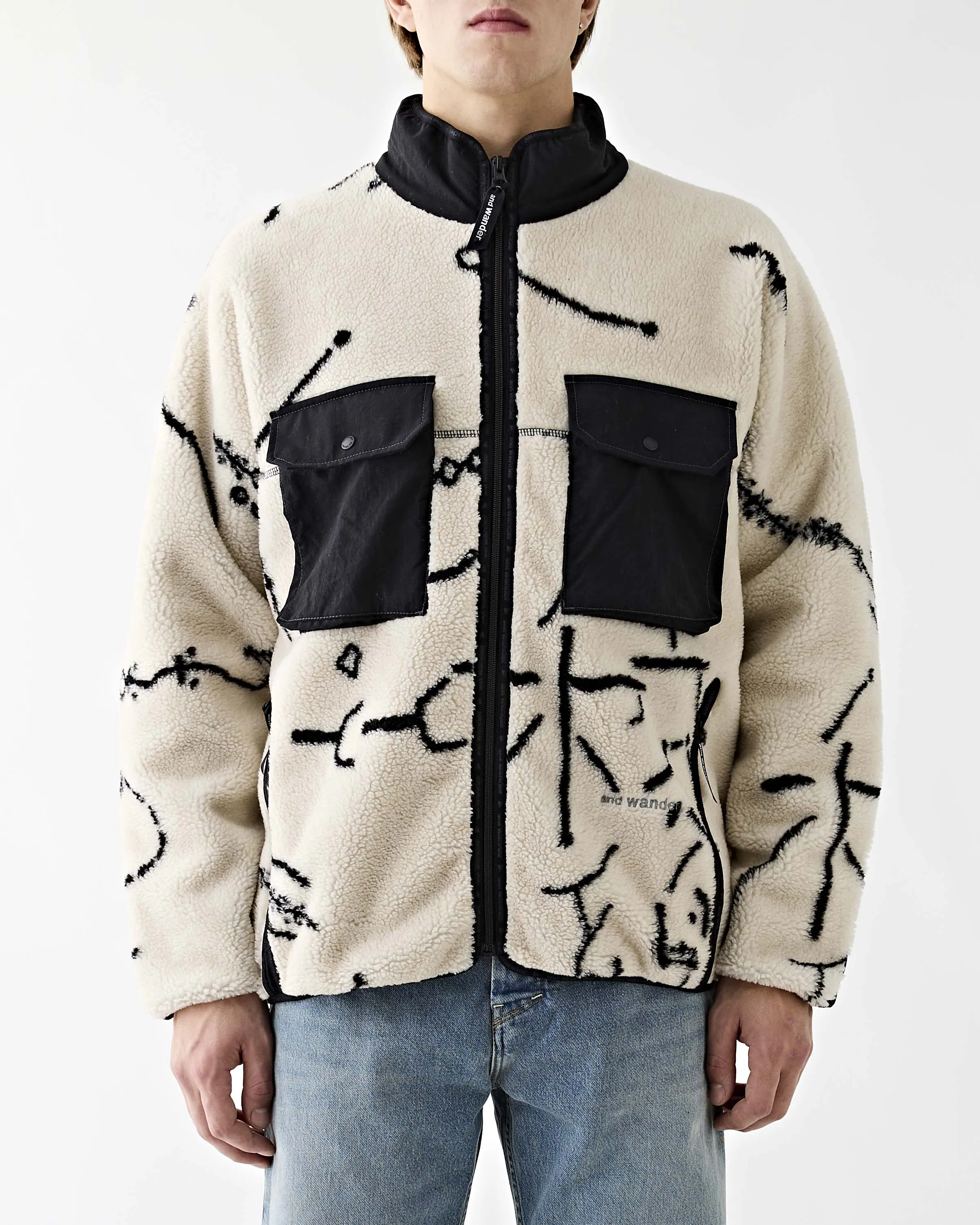 Daijiro OHARA Map Key Boa Jacket Off White