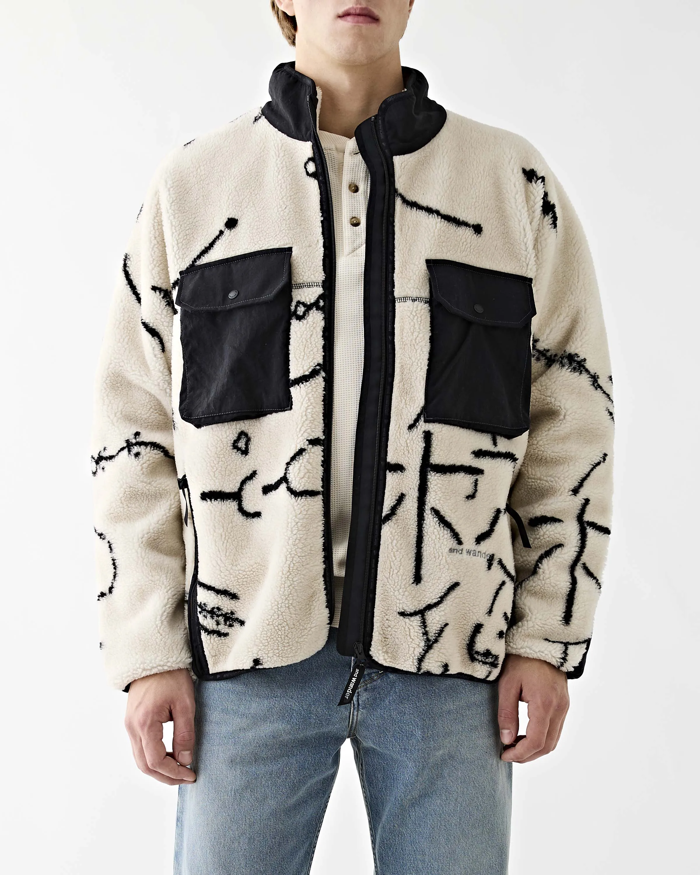 Daijiro OHARA Map Key Boa Jacket Off White