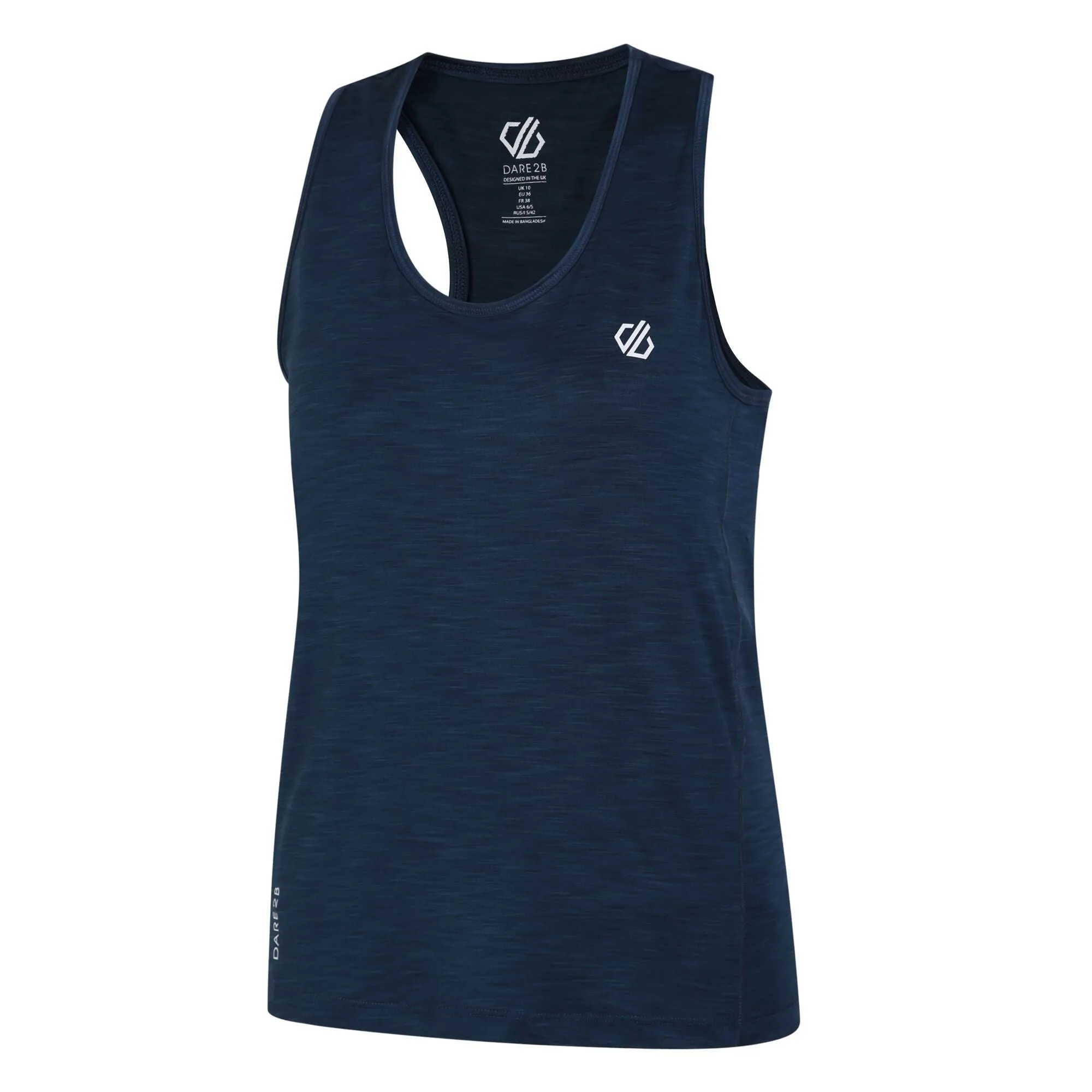 Dare2b Ladies Lightweight Wicking Modernise II Vest-DENIM BLUE