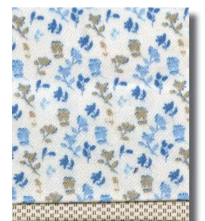 Dario Beltran Mens Durin Shirt White/Blue Floral