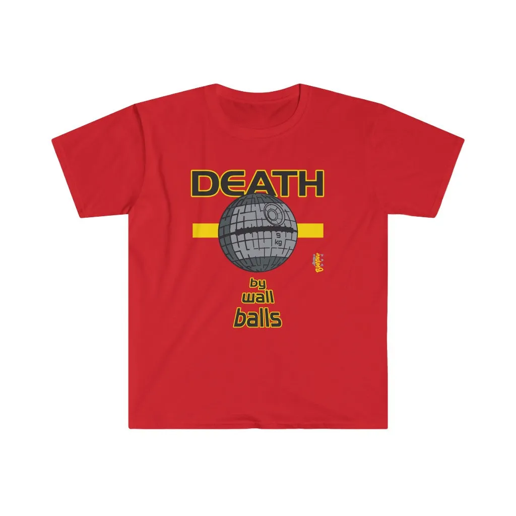 DEATH by Wall Balls - Men's Fitted Workout T Shirt