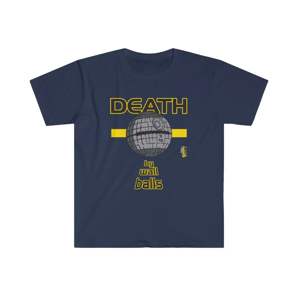 DEATH by Wall Balls - Men's Fitted Workout T Shirt