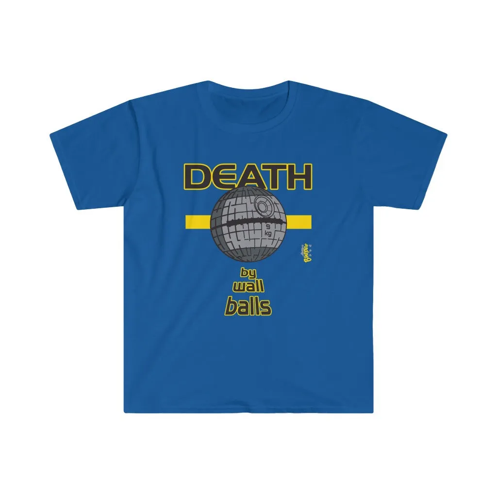 DEATH by Wall Balls - Men's Fitted Workout T Shirt