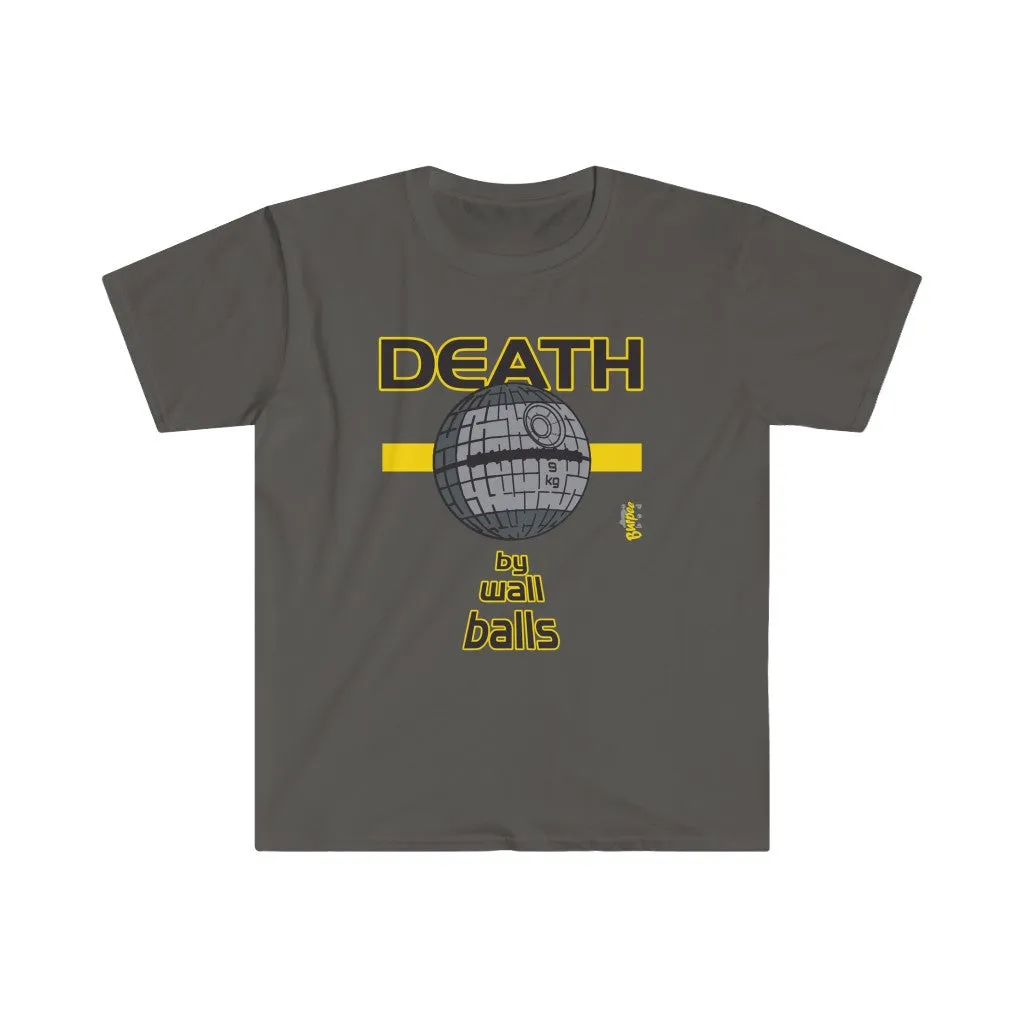 DEATH by Wall Balls - Men's Fitted Workout T Shirt