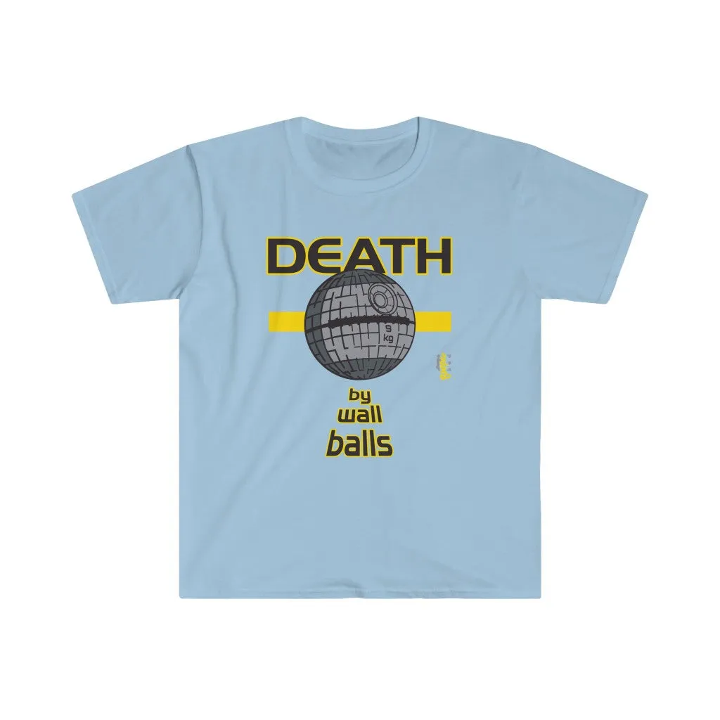 DEATH by Wall Balls - Men's Fitted Workout T Shirt