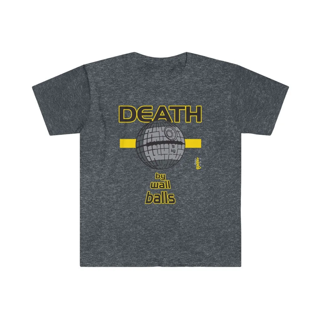 DEATH by Wall Balls - Men's Fitted Workout T Shirt