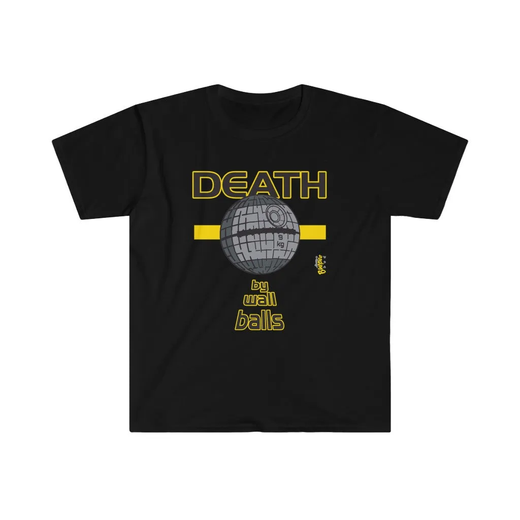 DEATH by Wall Balls - Men's Fitted Workout T Shirt