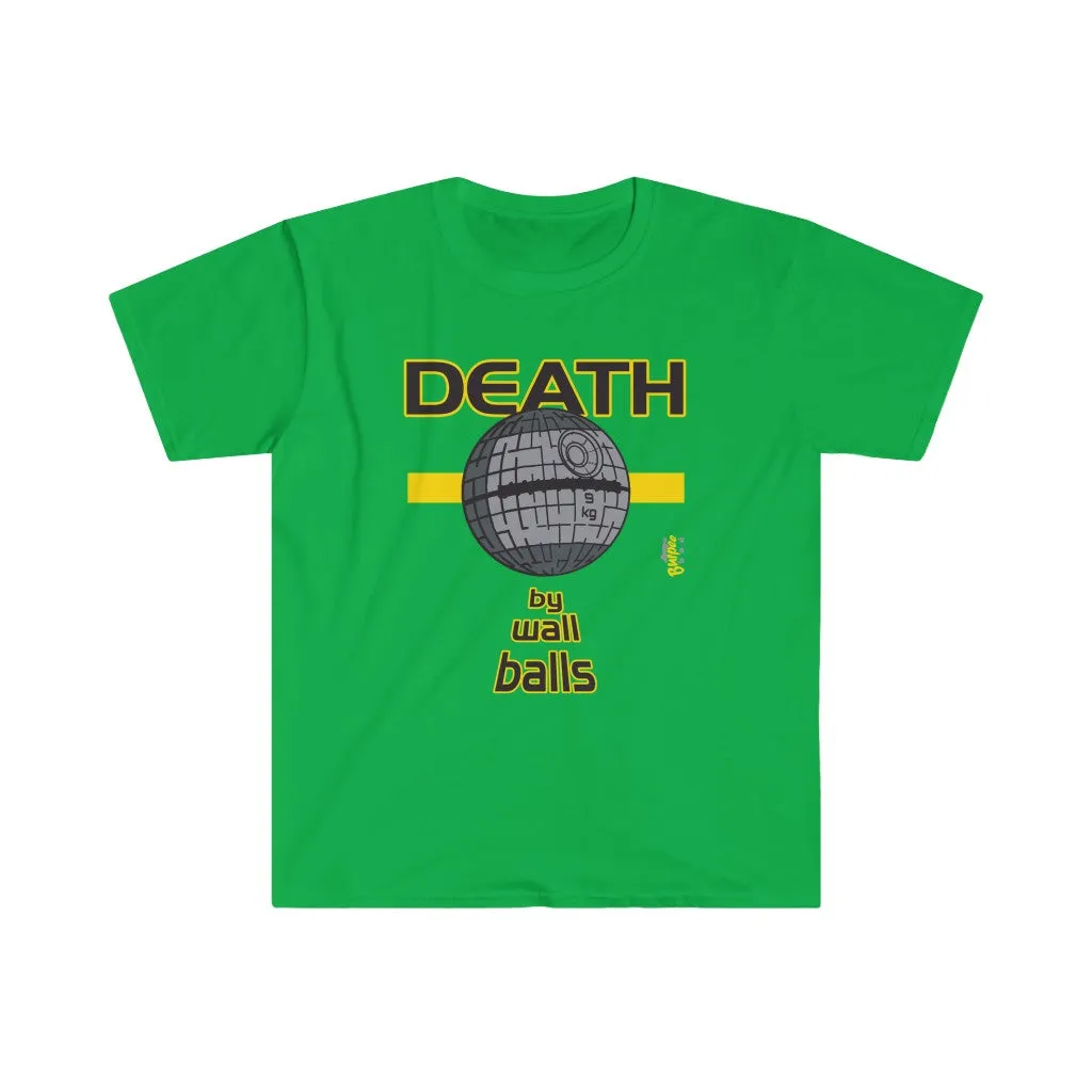 DEATH by Wall Balls - Men's Fitted Workout T Shirt