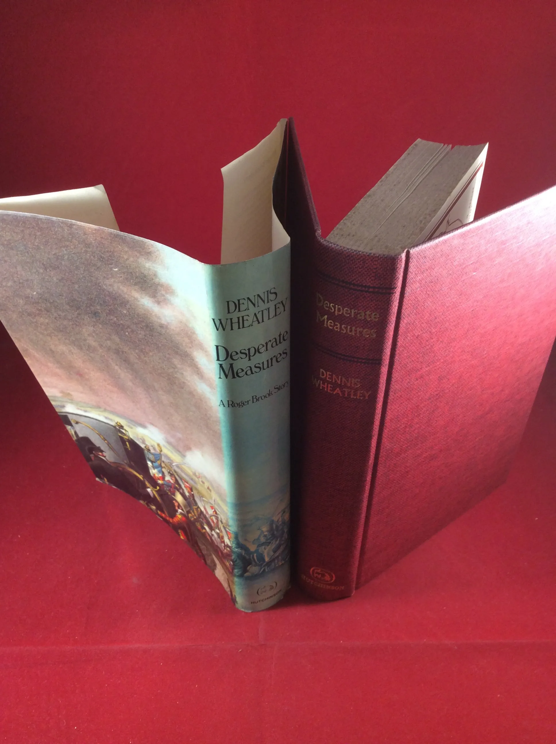 Dennis Wheatley, Desperate Measures, Hutchinson, 1974, First Edition, Signed and Inscribed.