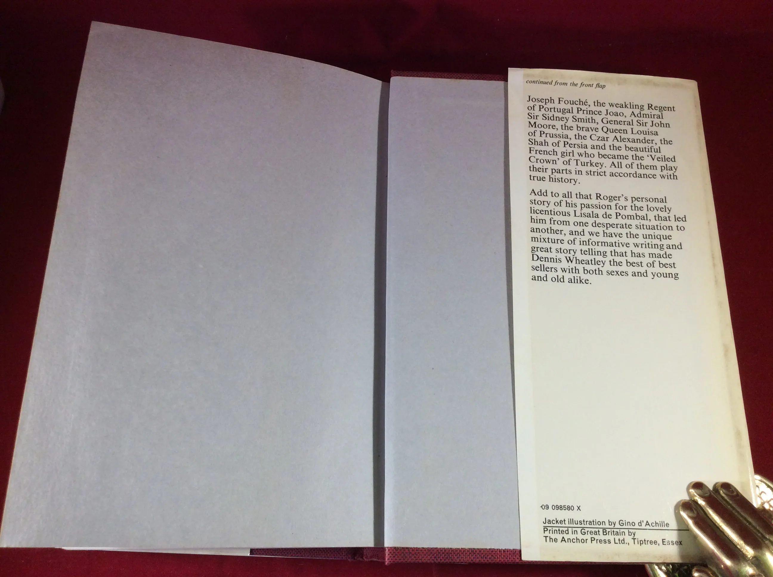 Dennis Wheatley, Evil in a Mask, Hutchinson, 1969, First Edition, Signed and Inscribed.