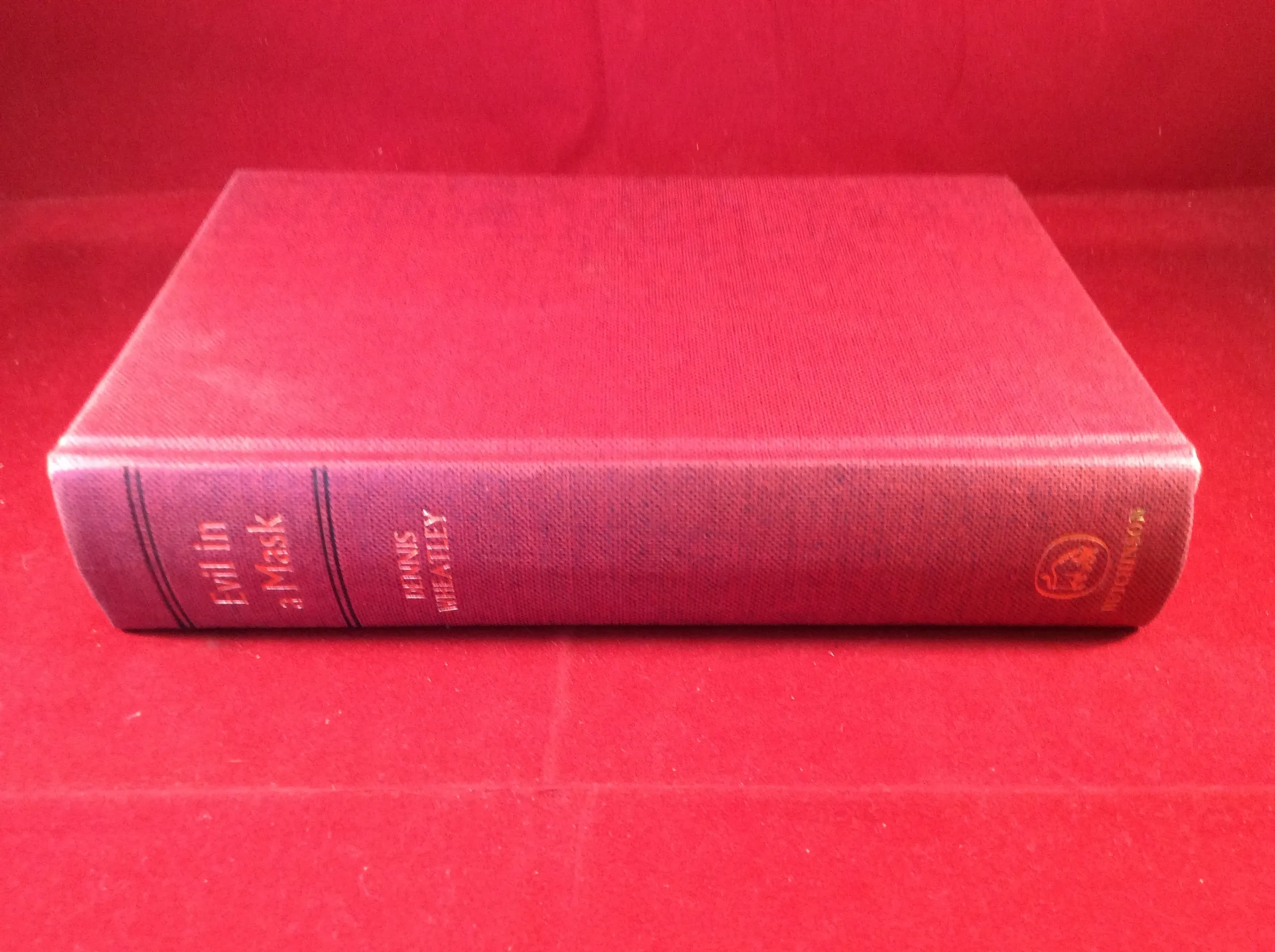 Dennis Wheatley, Evil in a Mask, Hutchinson, 1969, First Edition, Signed and Inscribed.