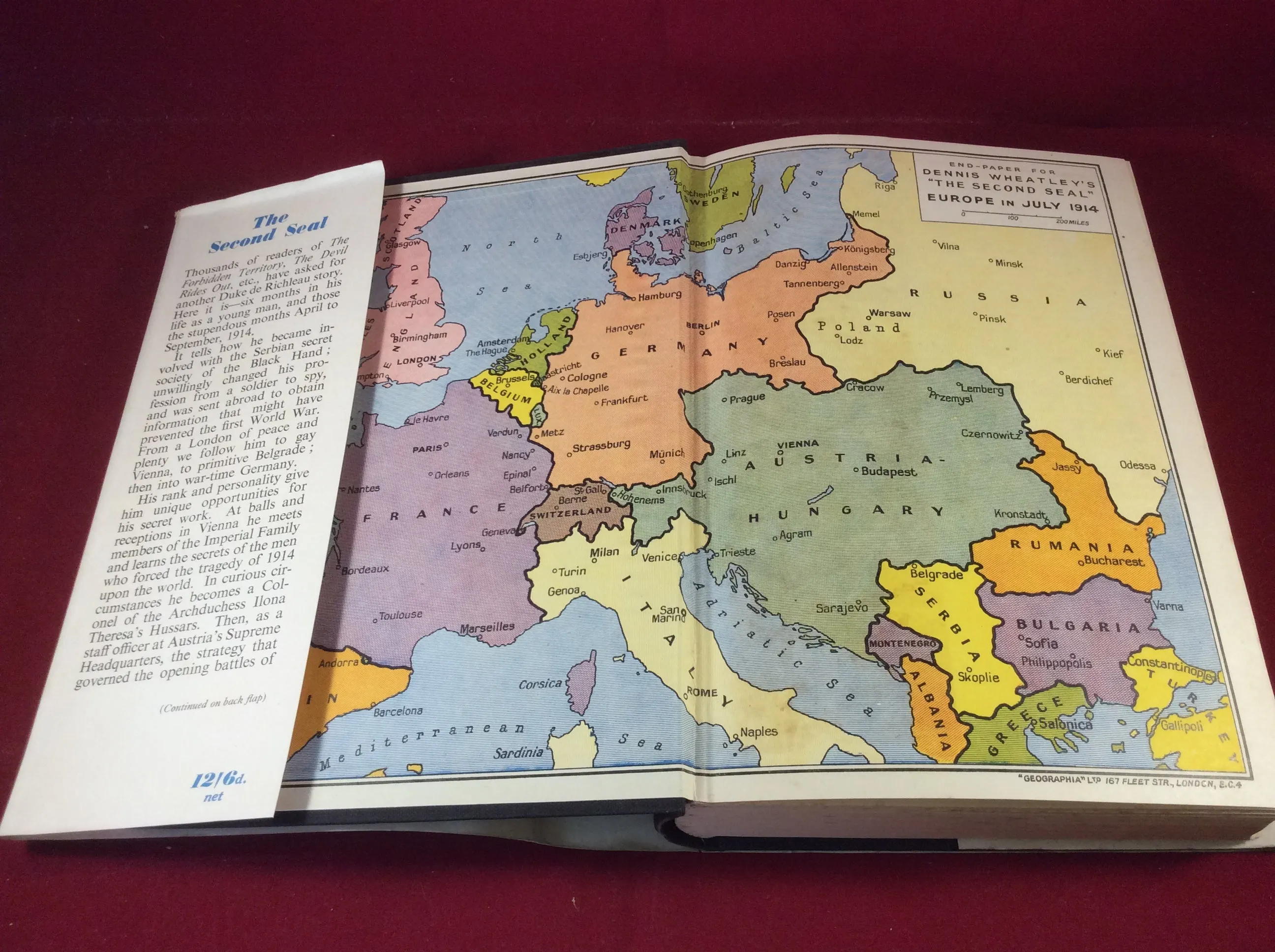Dennis Wheatley, The Second Seal, Hutchinson, 1950, First Edition, Signed and Inscribed.