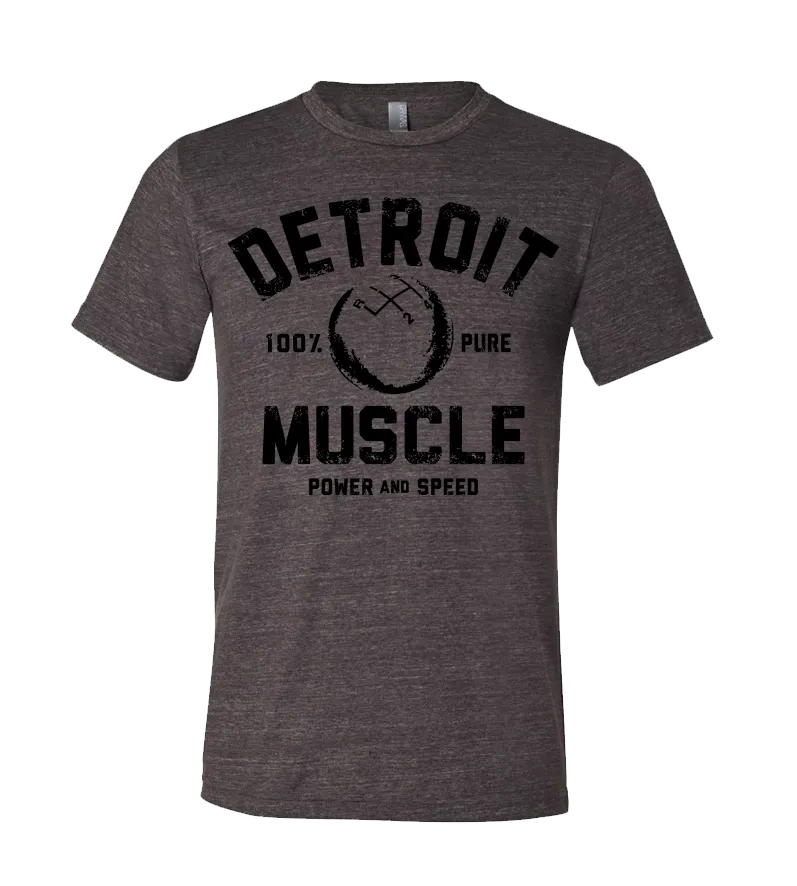 Detroit Muscle Speedball Tee, Charcoal Grey
