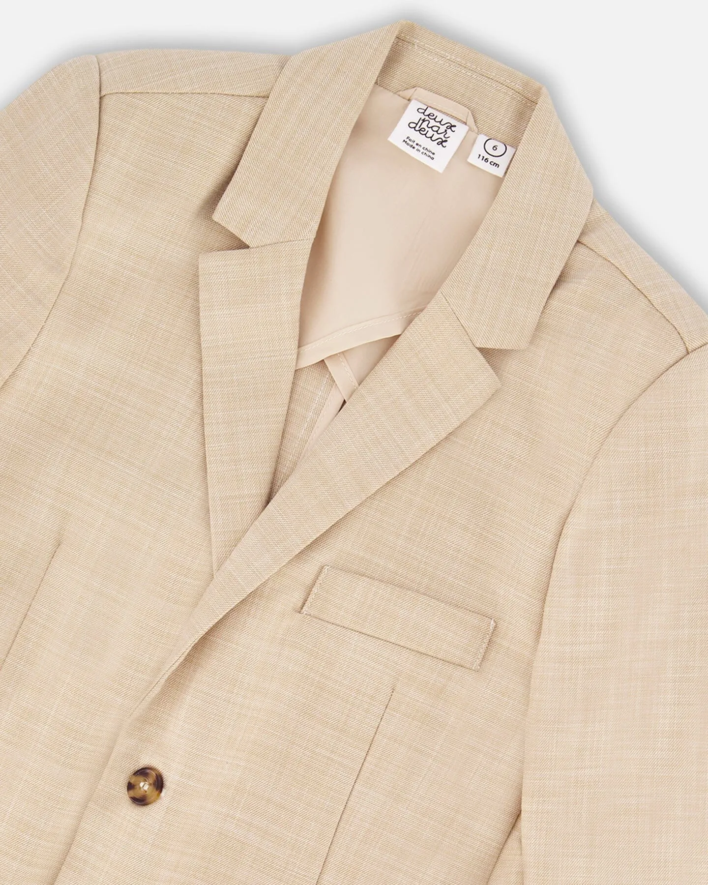 Deux par Deux Two Button Blazer   Slant Pocket Pants