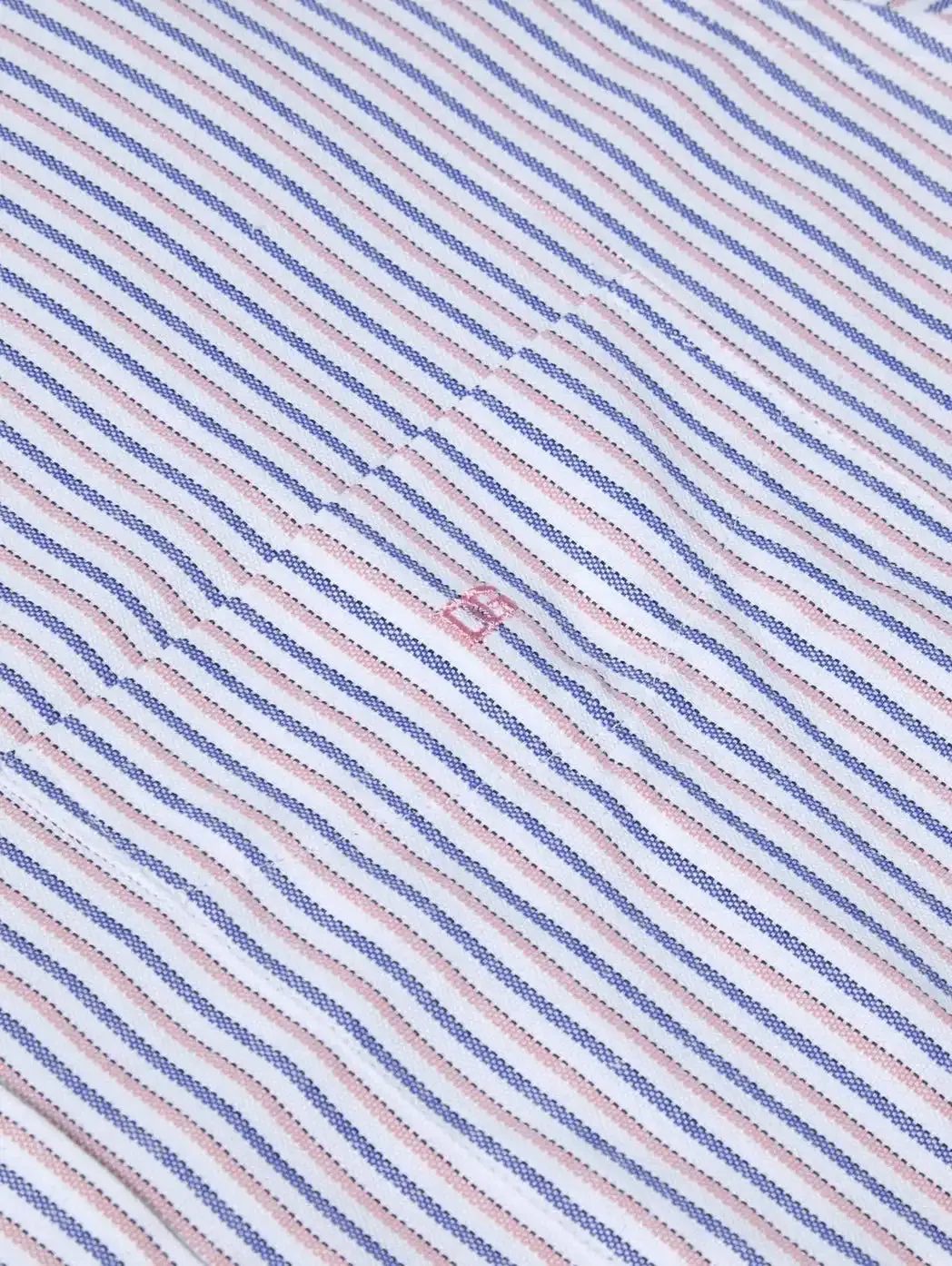 DG's Drifter Ivano Short Sleeve Oxford Stripe Shirt Pink/Blue