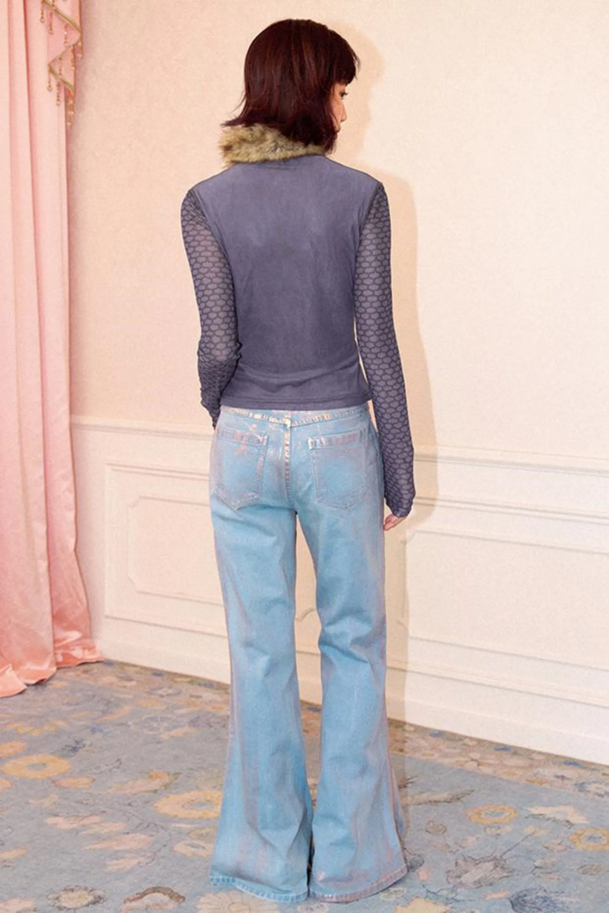 Distressed Light Blue Pants