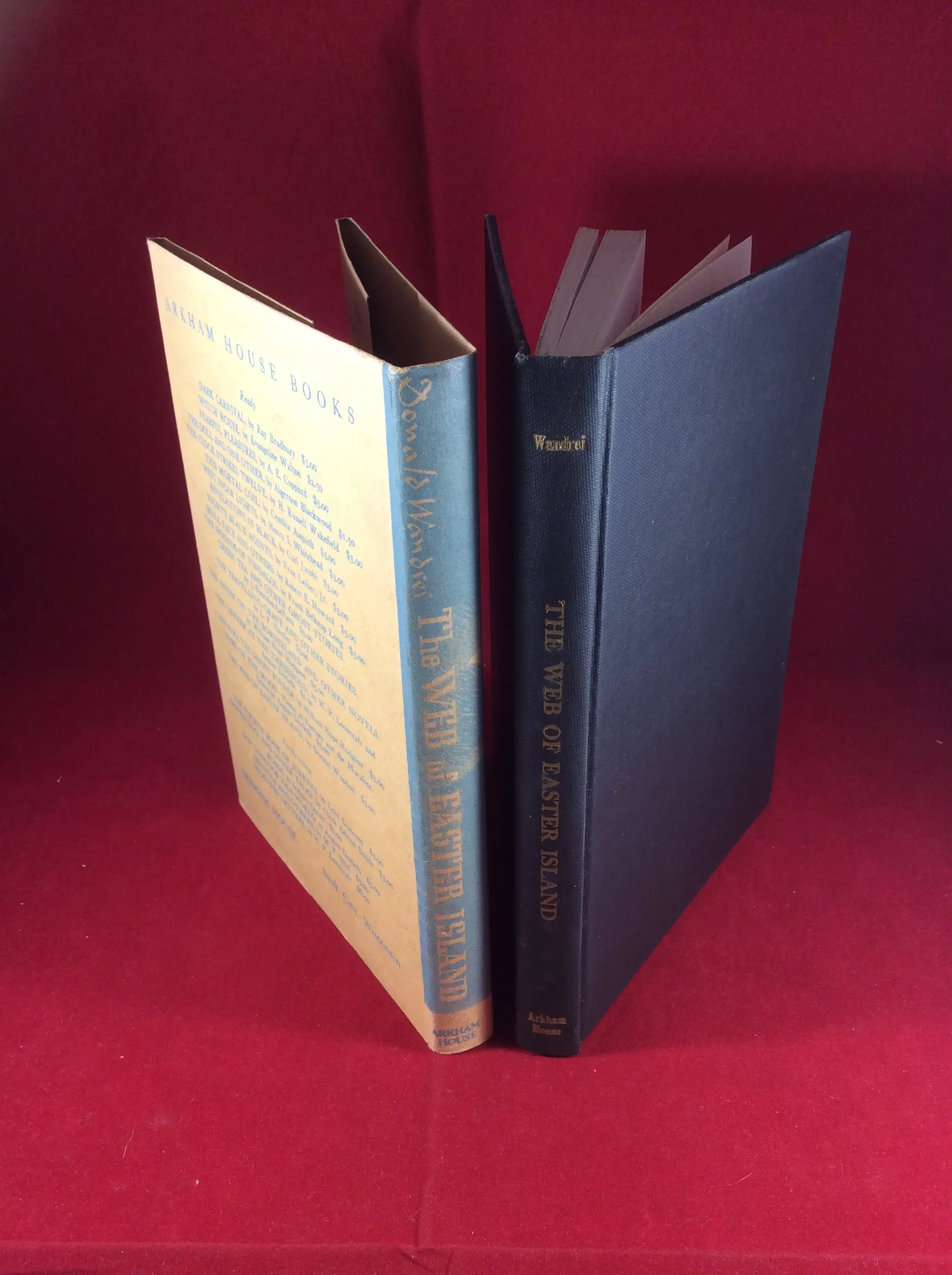 Donald Wandrei, The Web of Easter Island, Arkham House, 1948, Limited Edition.