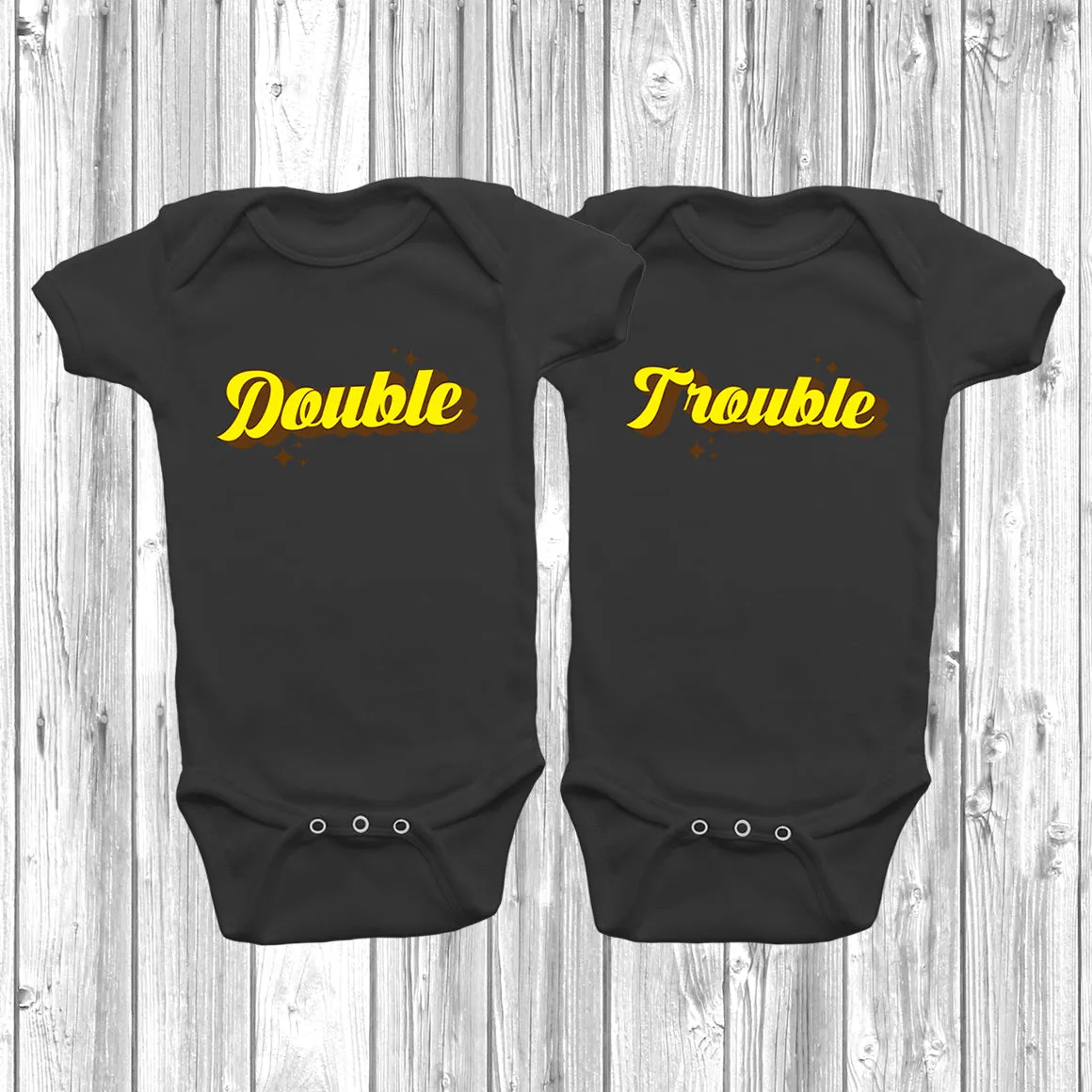 Double Trouble Baby Grow Set