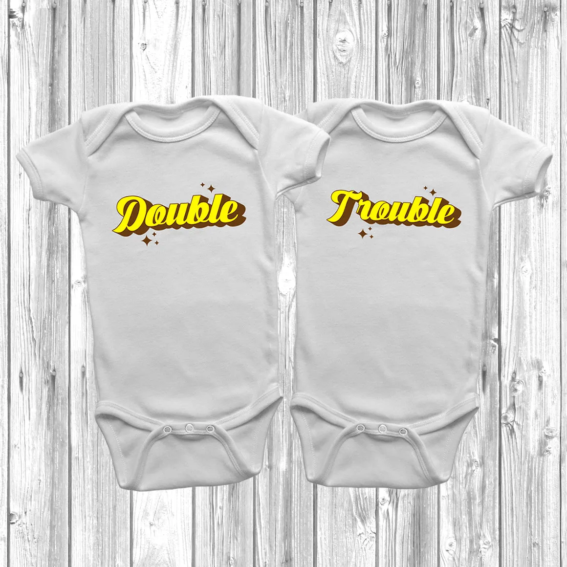 Double Trouble Baby Grow Set