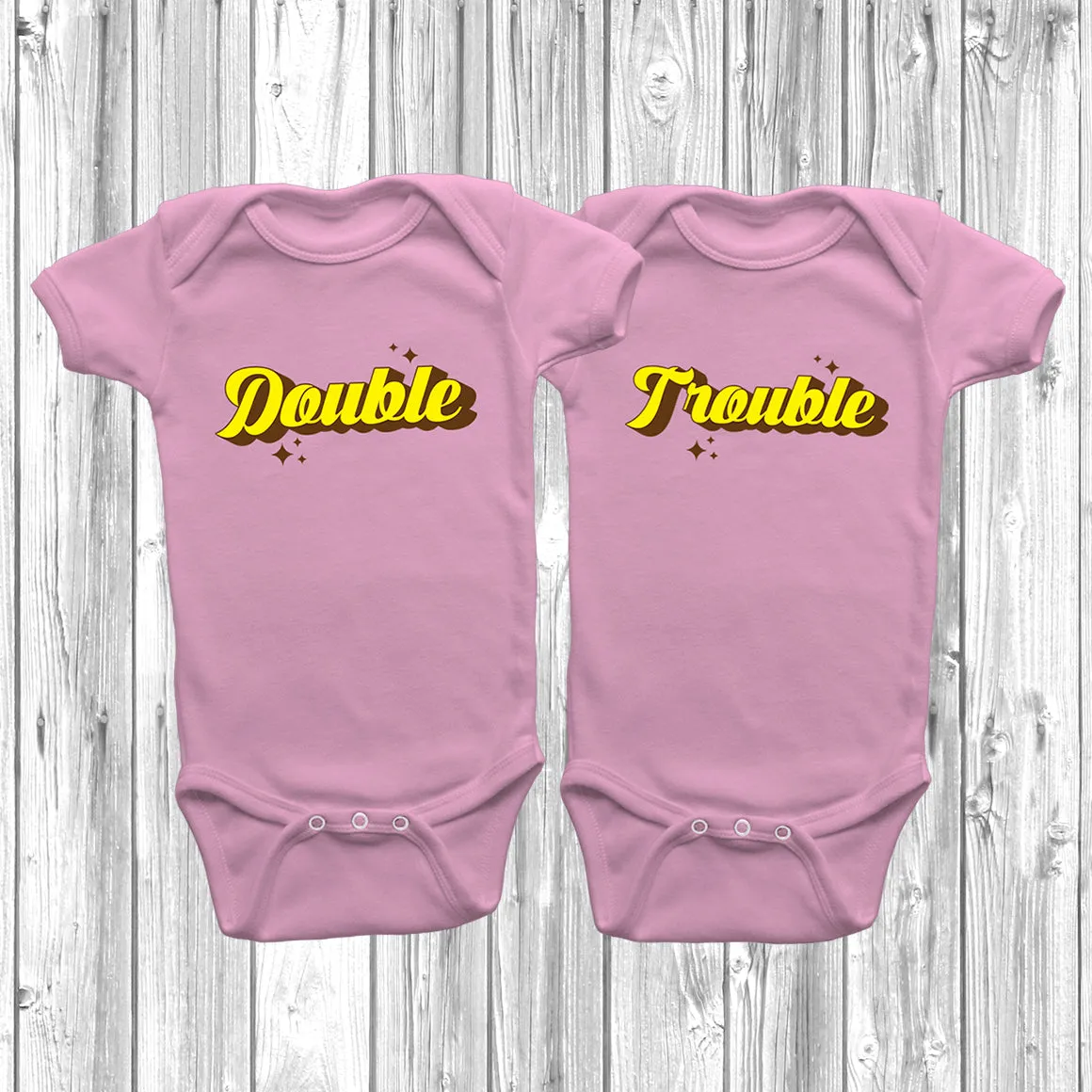 Double Trouble Baby Grow Set