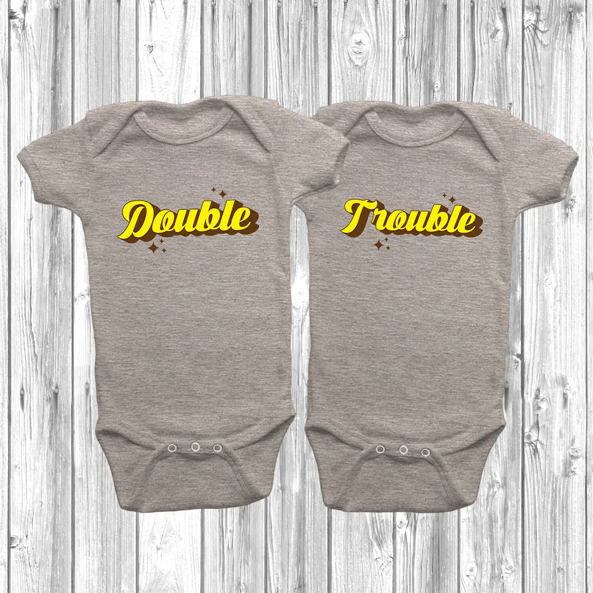 Double Trouble Baby Grow Set