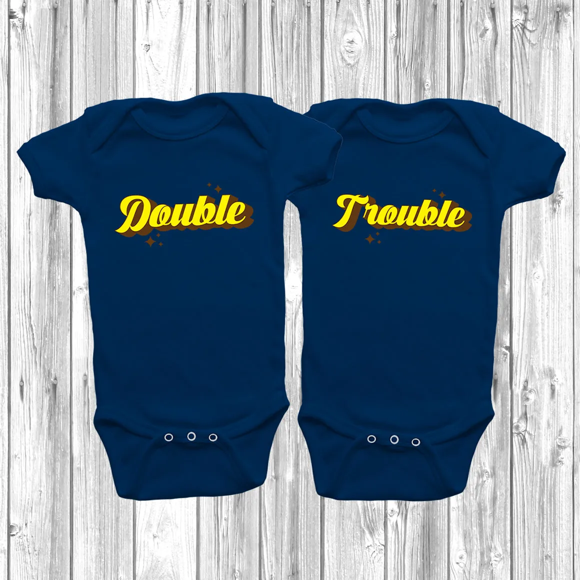 Double Trouble Baby Grow Set