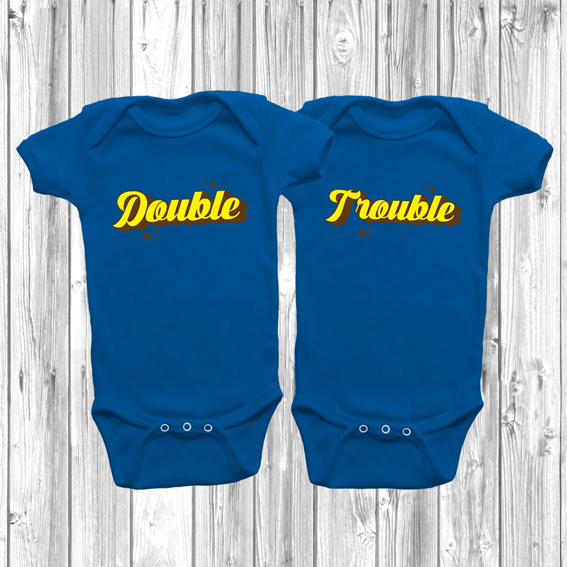 Double Trouble Baby Grow Set