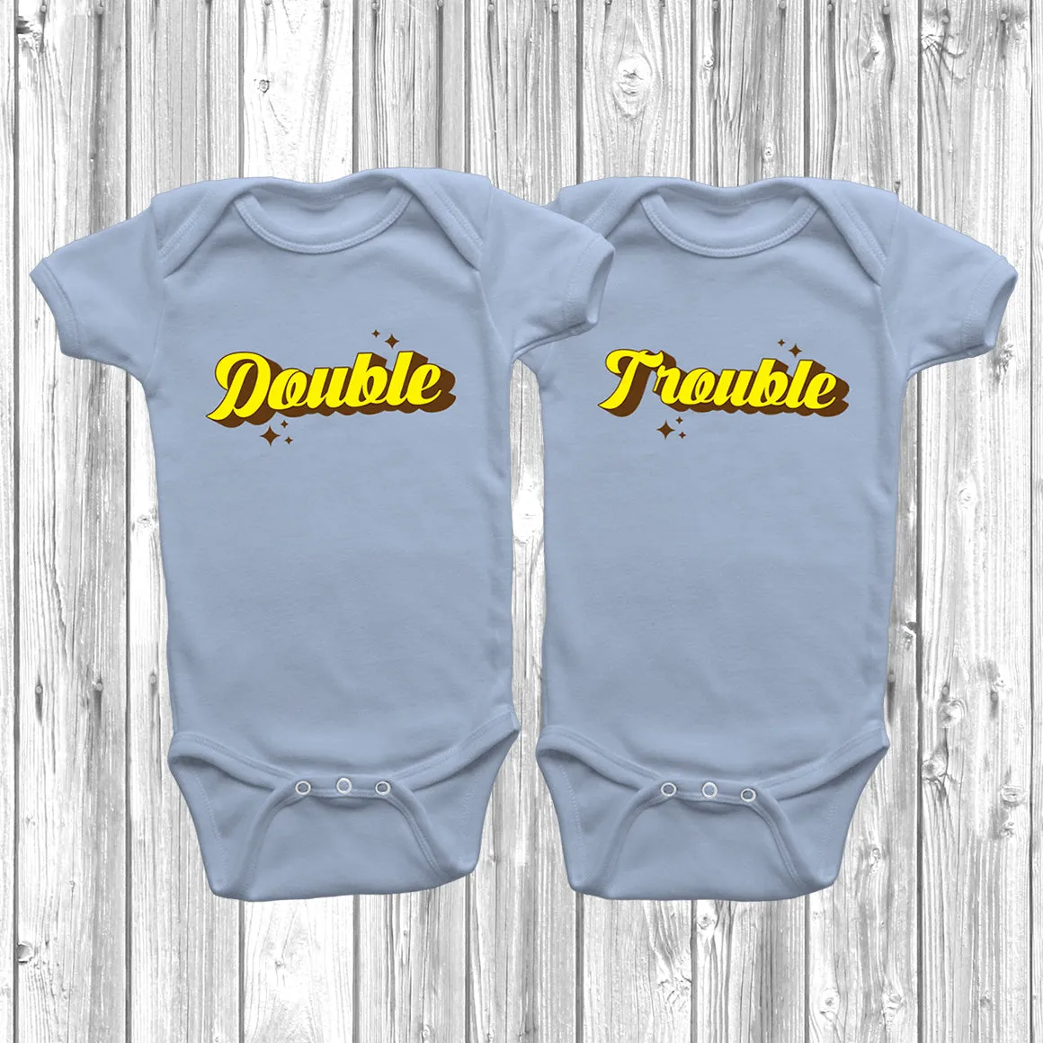 Double Trouble Baby Grow Set