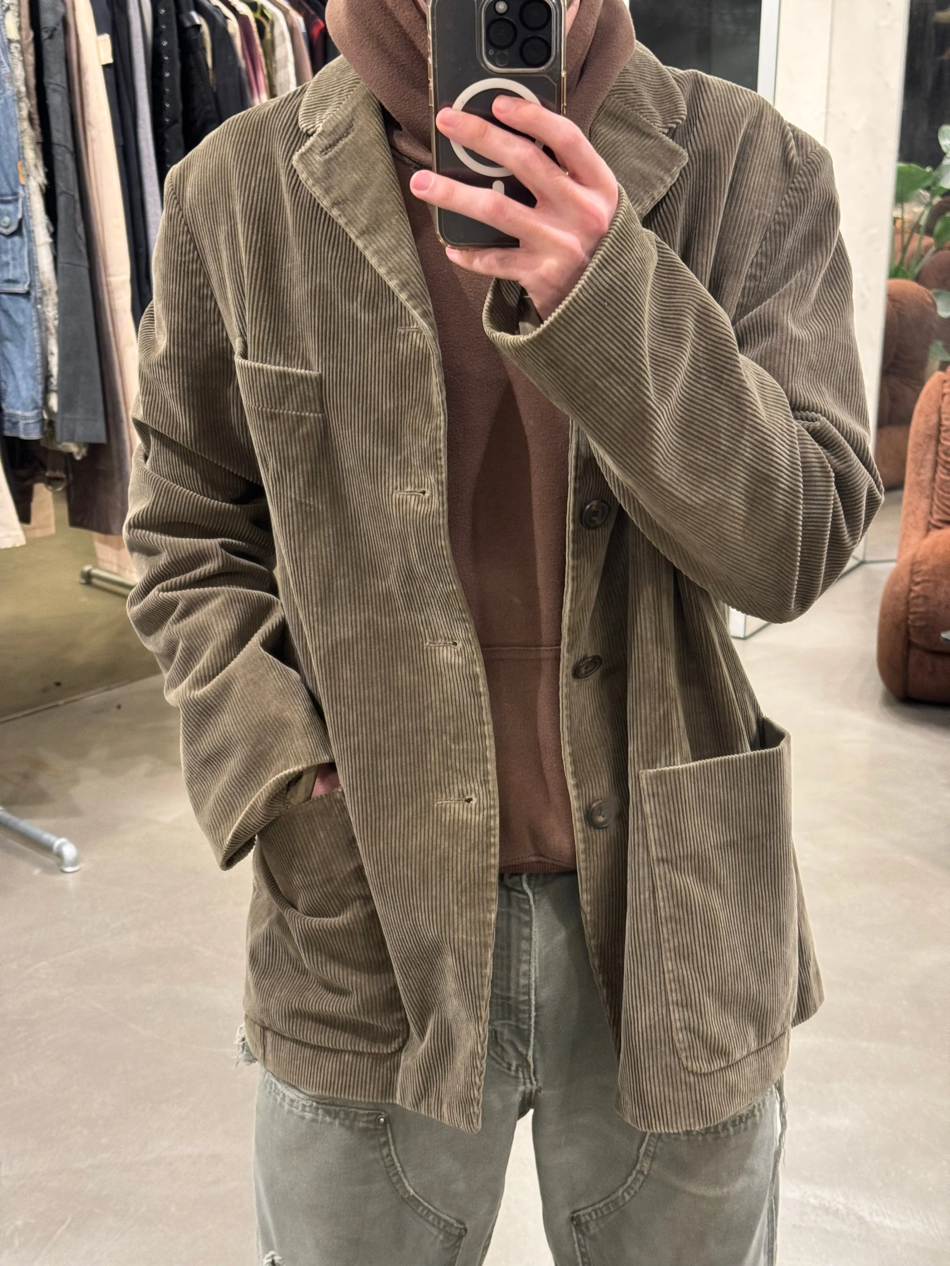 Dries Van Noten corduroy blazer jacket