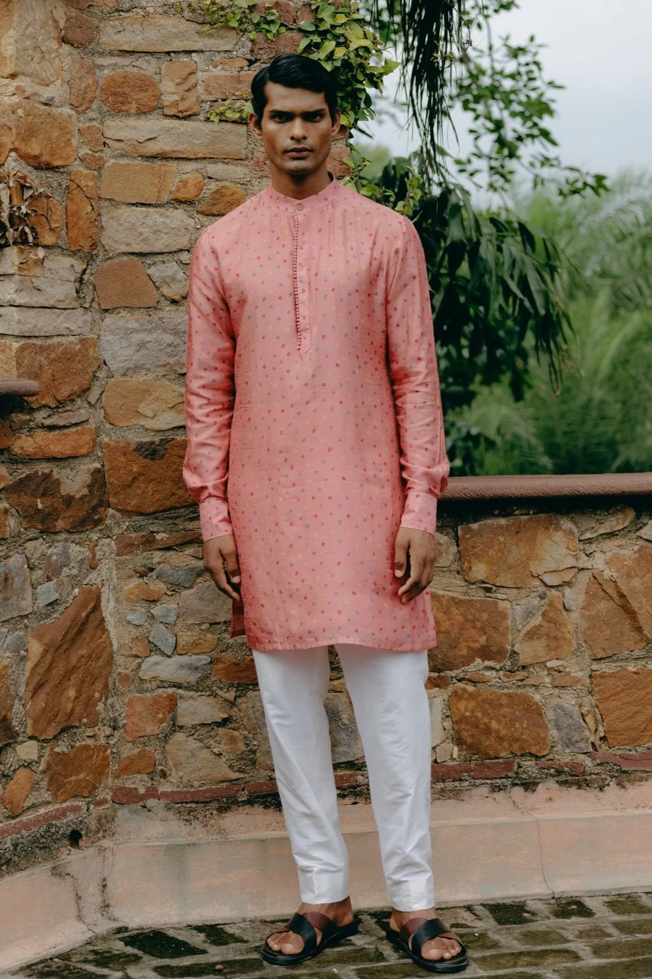 Dusty rose kurta set