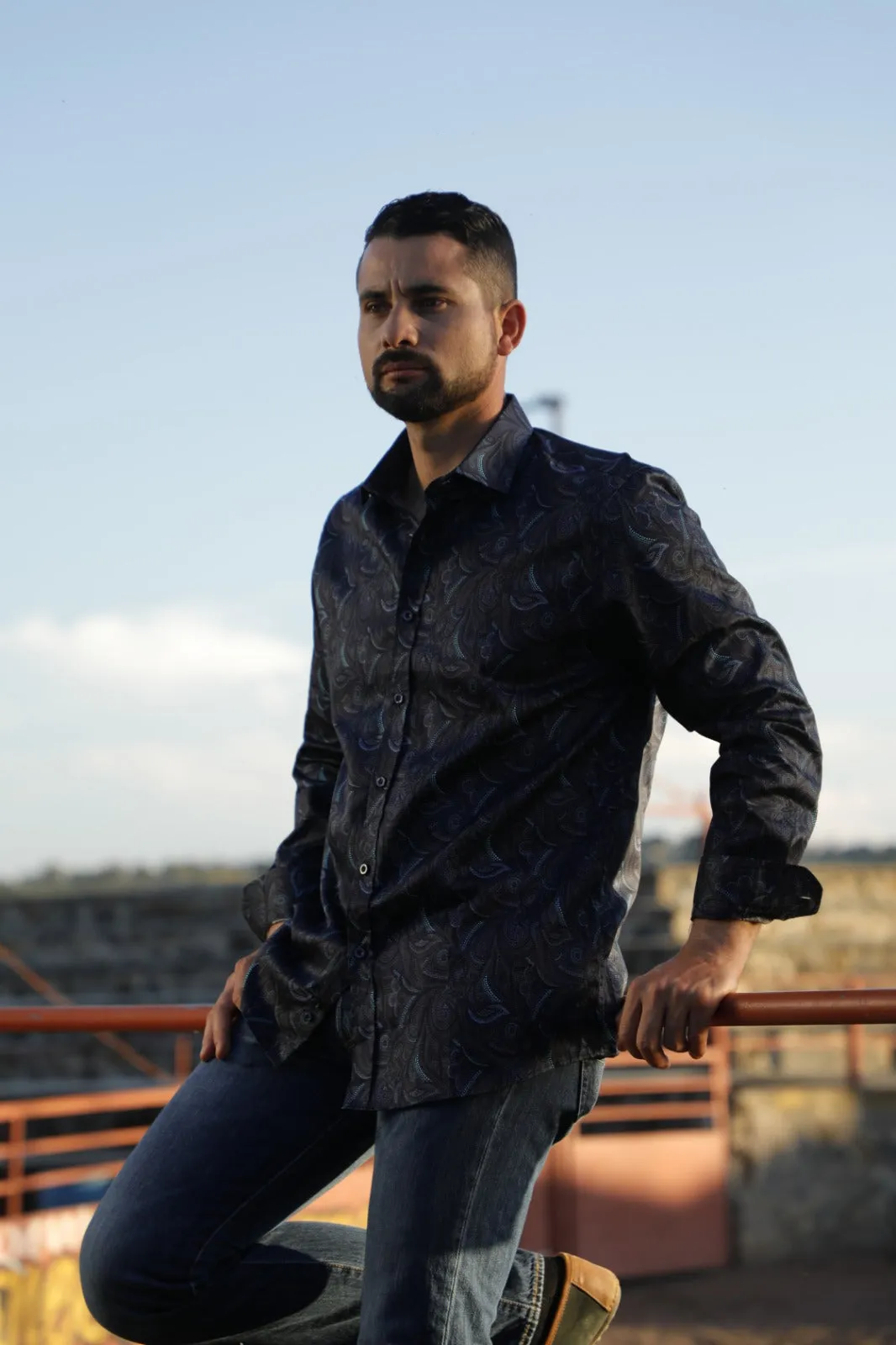 El Senor De Los Cielos Camisa Ranger's Elegant Collection Estilo Mavi 256CA01