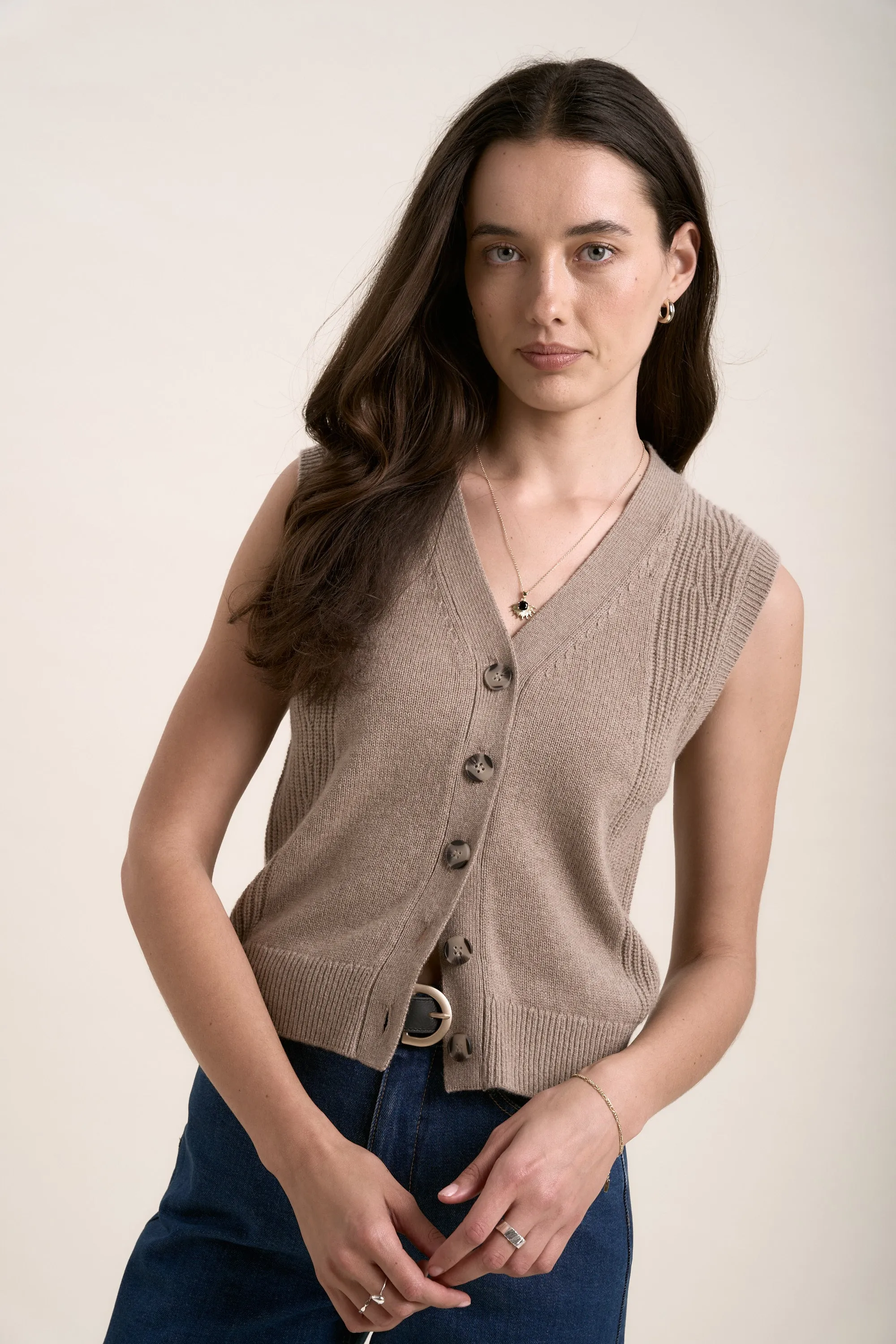 Elementary Cloud Soft Cashmere Blend Vest